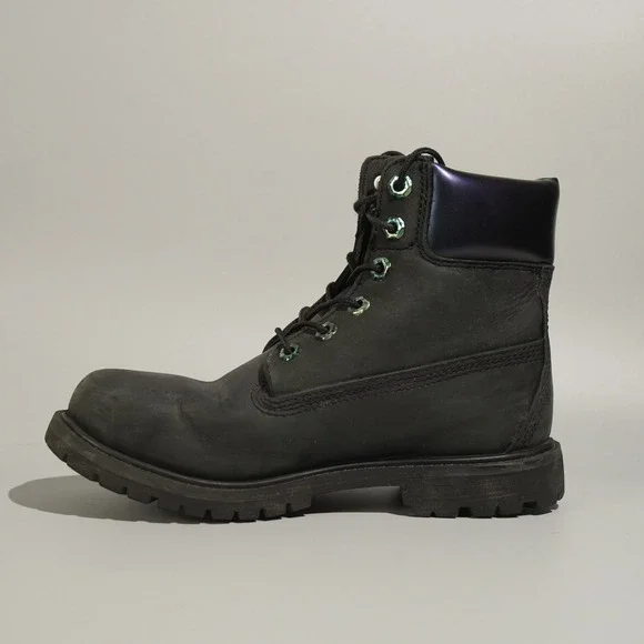 Timberland Women's Black Leather Ankle Boots US 7 / EU 38 A3898 A21Y1 - Picture 4 of 8